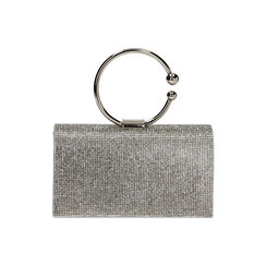 Minibag argento quadrata con pietre, Primadonna, 235102425LPARGEUNI, 001 preview
