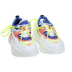 Sneakers bianche, suola 6 cm, Primadonna, 220112703EPBIAN035, 002 preview