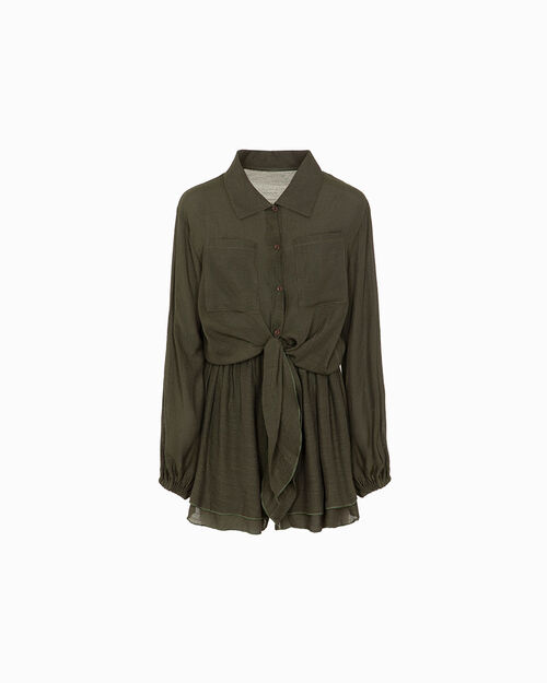 VETEMENTS COORDONNEES MER TISSU MORO, DK BROWN
