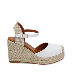 Alpargatas blancas de lona, Primadonna, 234920102CABIAN037, 001a