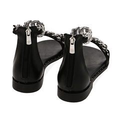 Sandali neri maxi-chain, Primadonna, 214990480EPNERO036, 003 preview
