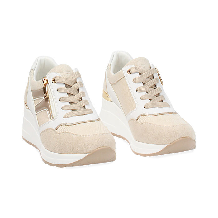 Scarpe Sportive Scarpe Beige Primadonna Sneakers Donna Beige In