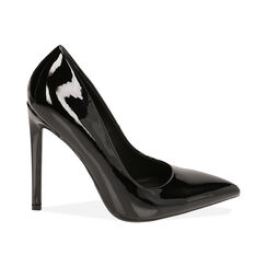 Décolleté nere in vernice, tacco 11,5 cm, Primadonna, 212185201VENERO036, 001 preview