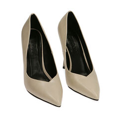 Décolleté panna, tacco 10,5 cm , Primadonna, 202186102EPPANN039, 002a
