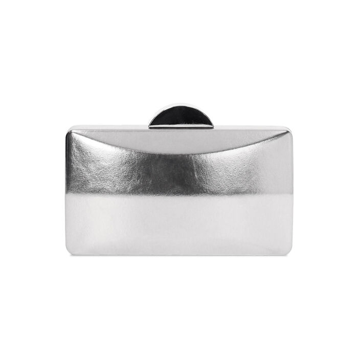 Clutch femme argentée en laminé, Primadonna, 255109704LMARGEUNI