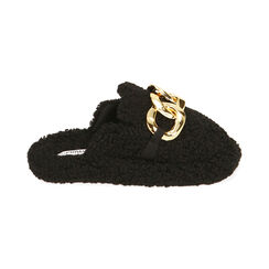 Pantofole nere con maxi-chain, Primadonna, 204702202FUNERO036, 001 preview