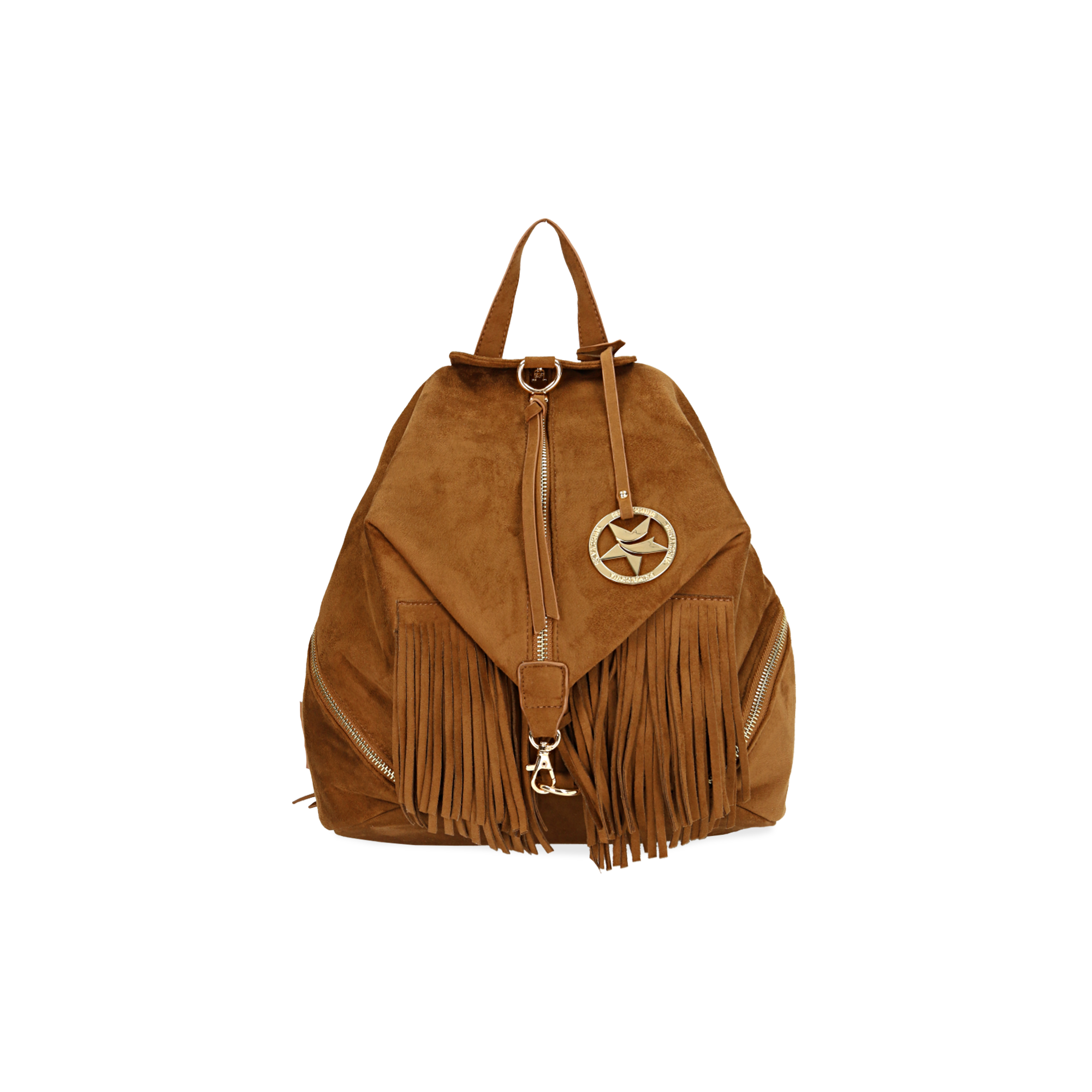 Zaino con frange cuoio in microfibra | Primadonna Collection