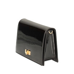 Mini sac noir en vernis, Primadonna, 245126053VENEROUNI, 002a