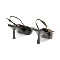 Décolleté slingback nere, tacco 8,5 cm, Ultime occasioni, 232161225EPNERO035, 003 preview