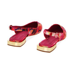 Bailarinas con el talón descubierto multicolor de raso, Primadonna, 234946666RSMUFU035, 003 preview