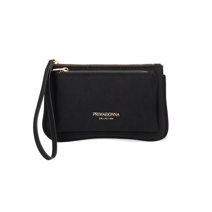 Monedero de mujer negro en tejido, Primadonna, 255126252LYNEROUNI