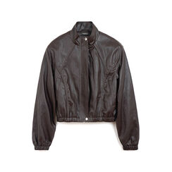 Blouson élégant brun foncé en matériau synthétique, Primadonna, 262568807EPMOROL, 001a