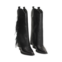 Botas texanas negras tac&oacute;n 8 cm, Zapatos, 27P685601EPNERO035, 003 preview