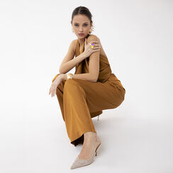 Deco slingback oro tacco 8,4 cm, Primadonna, 272131410TROROG035, 002 preview