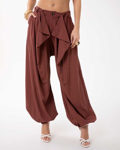 VETEMENTS PANTALON TISSU RAME, COPPER