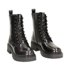 Anfibio nero in pelle, Primadonna, 24N532031PENERO035, 002a