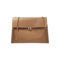Borsa a spalla beige chain, Primadonna, 225125213EPBEIGUNI, 001 preview