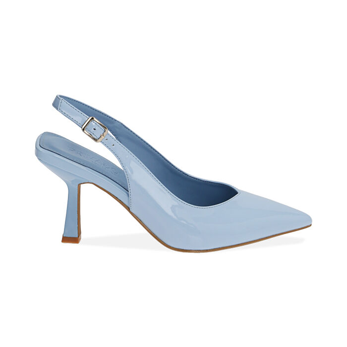 Destalonado mujer charol claro, tacón 8 cm | Primadonna Collection