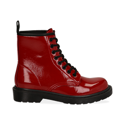 Anfibi rossi in vernice, Stivaletti, 142801501VEROSS036, 001 preview