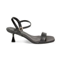 Sandali neri, tacco 5,2 cm, Primadonna, 234922401EPNERO035, 001 preview