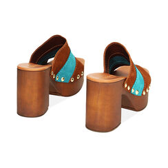 Zoccoli petrolio in camoscio, Ultime occasioni, 234387877CMPETR036, 003 preview
