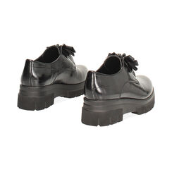 Stringate nere in stampa cocco con tacco 5,2 cm, Primadonna, 260685981CCNERO035, 004 preview