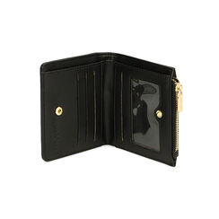 Portafogli small nero stampa cocco, Primadonna, 225102354CCNEROUNI, 004 preview