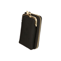 Mini-bag nera in tessuto, Primadonna, 225105631LYNEROUNI, 002 preview