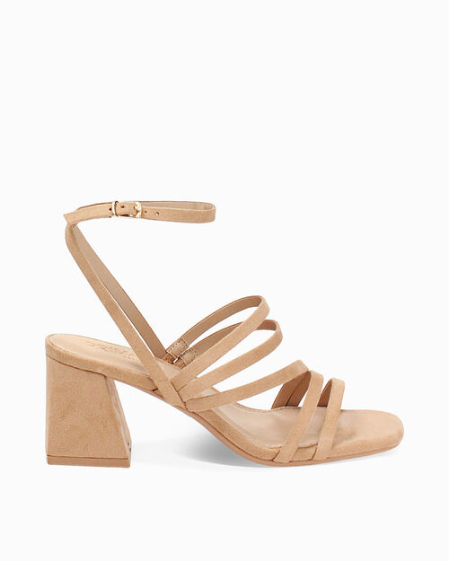 WOMEN SHOES SANDAL MICROFIBER TAUP, TAUPE