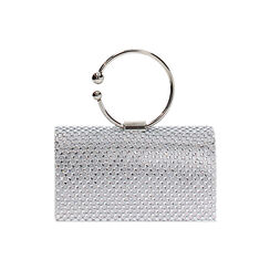 Mini bag argento con pietre scintillanti, Primadonna, 275102426LPARGEUNI, 004 preview