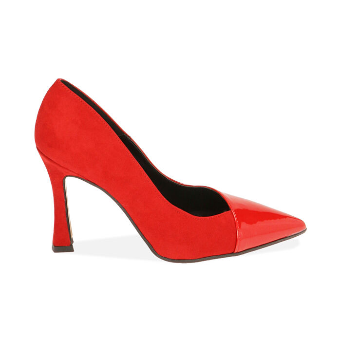 D collet donna rosse in vernice tacco 9 5 cm Primadonna Collection