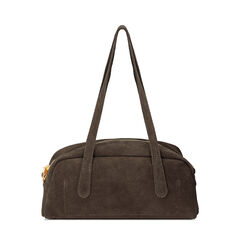 Borsa a mano di camoscio moro, Primadonna, 270805595CMMOROUNI, 003 preview