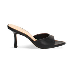 Mules open toe nere tacco 8,5 cm, Primadonna, 274908801EPNERO035, 001 preview