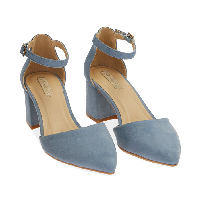 decolte tacco 9 cm celeste | Barca Stores