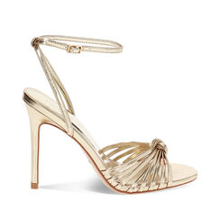 Sandale femme à talon fin doré, Primadonna, 252140316LMOROG035, 001a
