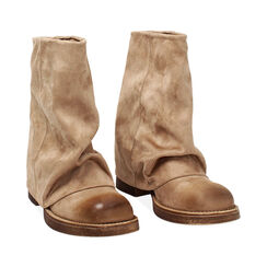 Tronchetto biker da donna taupe, Primadonna, 253039825MFTAUP036, 003 preview