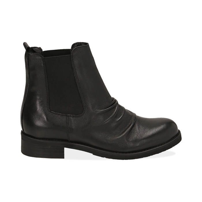 Chelsea boots neri in pelle di vitello , Stivaletti, 14A919642VINERO036