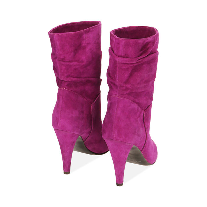 Botines mujer ante fucsia tacon 10 cm Colecci n Primadona