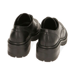 Zapatos negros con cordones, tacón de 4,5 cm., Primadonna, 200624804EPNERO035, 003 preview
