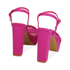 Sandali fucsia in lycra, tacco 12 cm , Primadonna, 192180920LYFUCS035, 003 preview