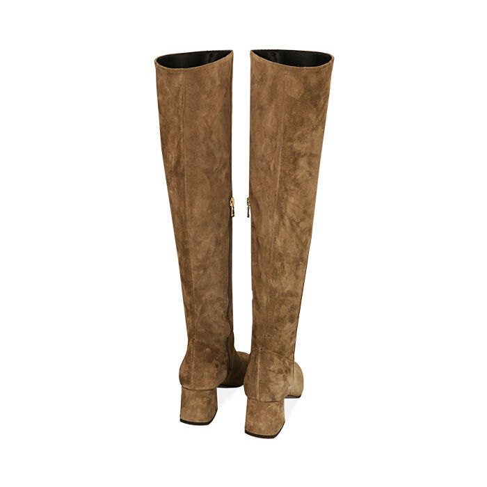 Stivali overknee camoscio on sale