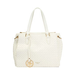 Sac à main femme blanc tressé, Primadonna, 255705321EIBIANUNI, 001a
