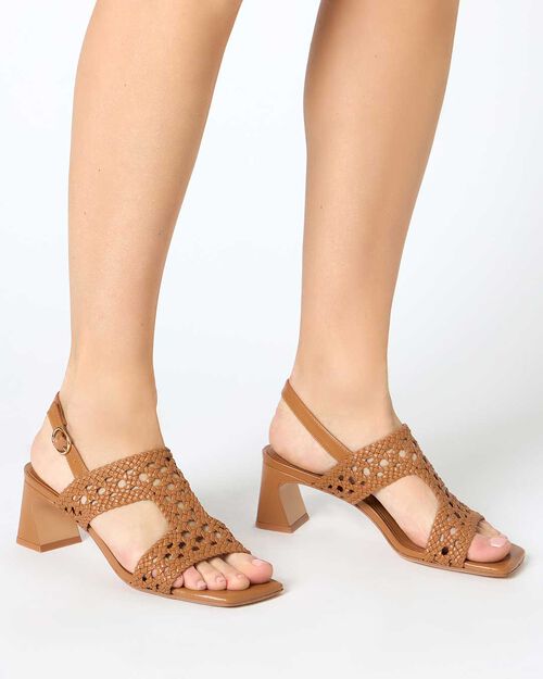 CALZATURA SANDALI CON TACCO SINTETICO IN, 