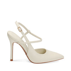 Zapatos de salón Bailarinas color crema, Primadonna, 232186142EPPANN040, 001a