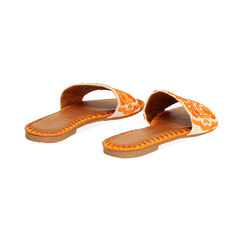 Sandaletti arancio in rafia con ricami sulla tomaia, Primadonna, 254992873RFARAN035, 003 preview