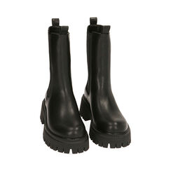 Chelsea boots neri, tacco 5,5 cm , Primadonna, 200614805EPNERO035, 002 preview
