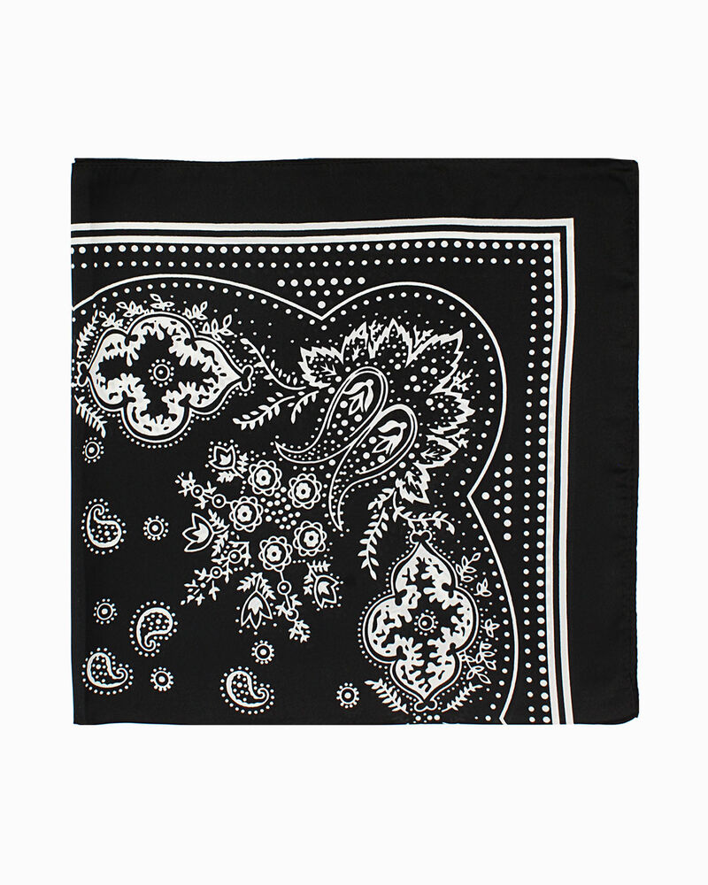 Foulard da donna nero-bianco a fantasia image number null