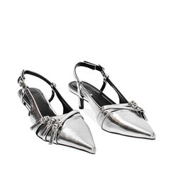 Décolleté slingback argenté élégantes, Primadonna, 244945802LMARGE037, 002a