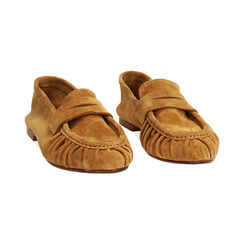 Mocassino in camoscio cognac, Primadonna, 27T327041CMCOGN036, 002 preview