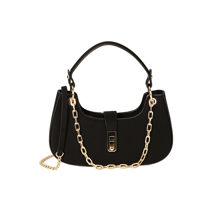Mini bolso mujer negro con cadenas Primadonna Collection